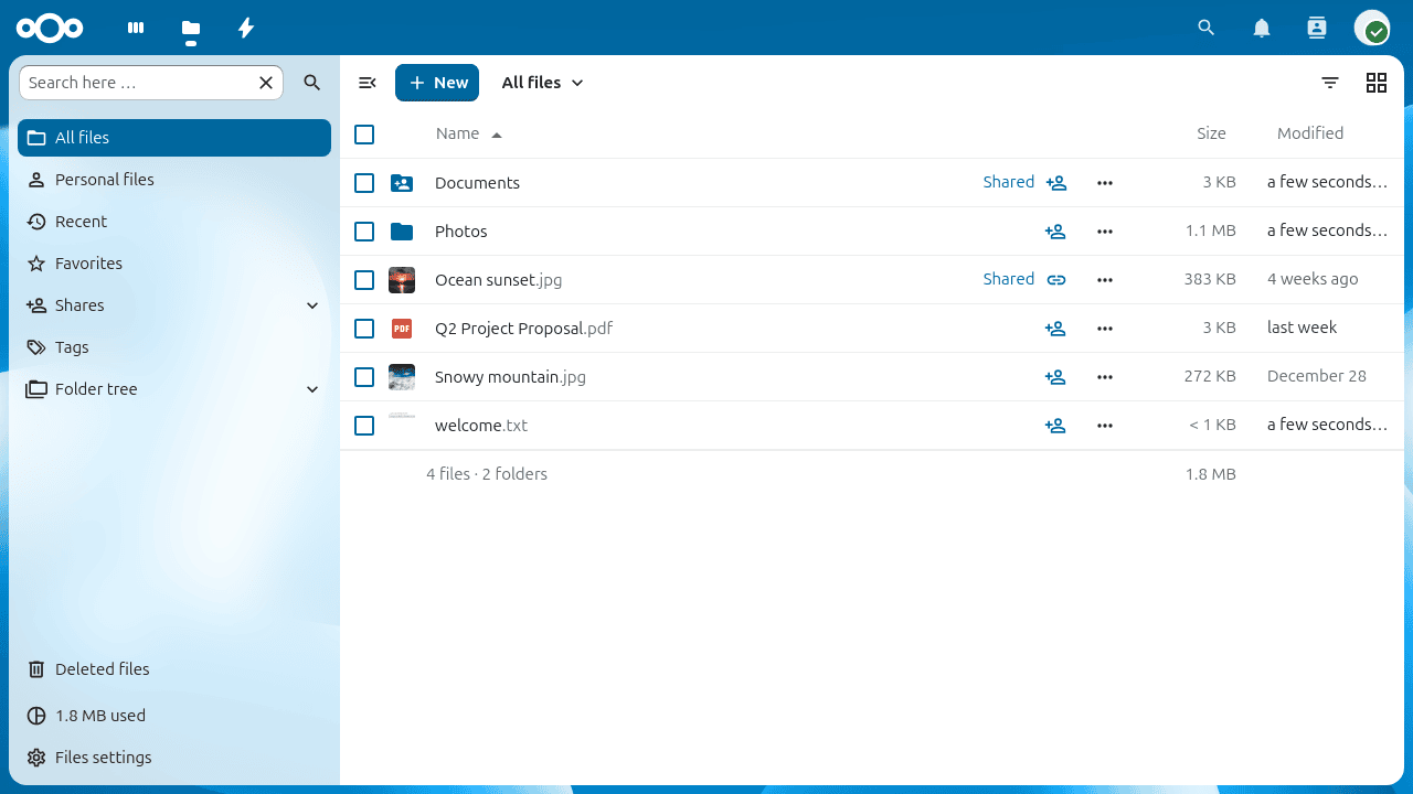 NextCloud - 1TB Speicher