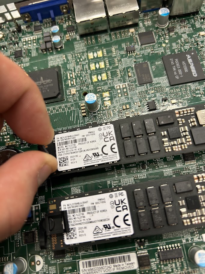 NVMe SSD Einbau